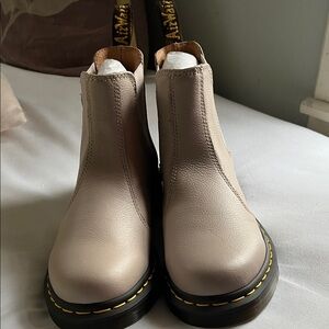 Dr. Martens Women's Beige Ankle Booties